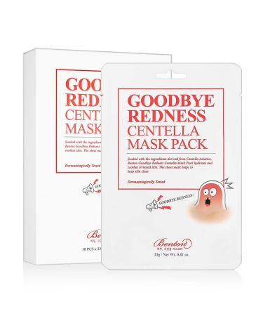Benton Goodbye Redness Centella Beauty Mask Pack 10 Sheets 0.81 oz (23 g) Each