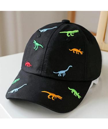 XYIYI Black Dinosaur Cotton Boys Baseball Hat | Toddler Boy Sun Hats Summer Cap - Ages 2-8 - Buy Online on SooperMarket.com