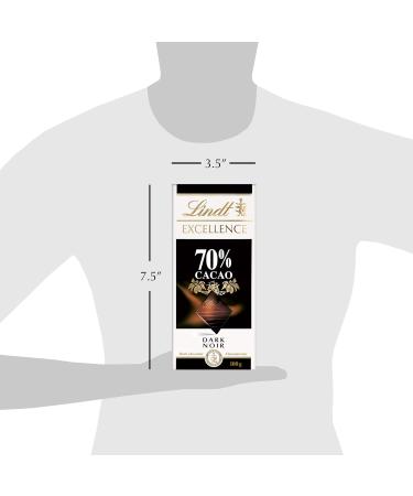 Lindt EXCELLENCE 70% Cacao Dark Chocolate Bar 100 Grams & EXCELLENCE Sea Salt Dark Chocolate Bar 100 Grams - Buy Online on SooperMarket.com