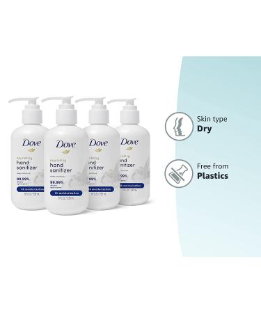 Dove Nourishing Hand Sanitizer - 99.99% Germ Protection, 61% Alcohol, 8oz (Pack of 4) - Deep Moisture & Lasting Hydration - Buy Online on SooperMarket.com