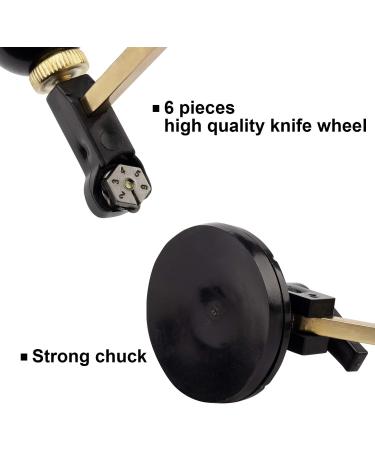 ANCIRS 30cm Circle Glass Cutter - Adjustable with Round Knob Handle and Suction Cup - Buy Online on SooperMarket.com