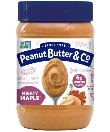 Peanut Butter & Co. Mighty Maple Peanut Butter Blended with Yummy Maple Syrup 16 oz (454 g)