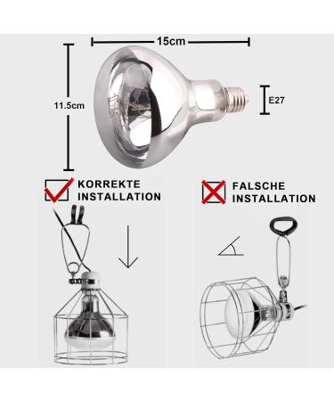 Buy Dernord 100W UV Heat Lamp for Turtles Geckos & Terrariums - Full Spectrum E27 Solar Spotlight - Buy Online on SooperMarket.com