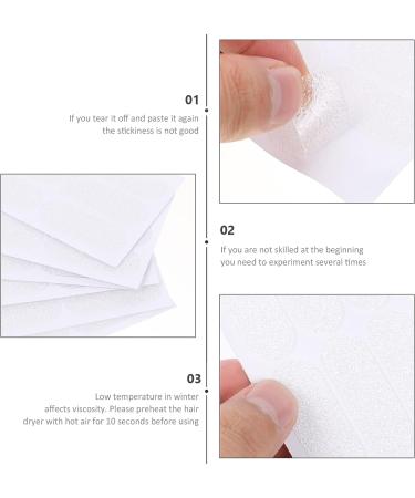 SOIMISS Clear Earrings Cosmetic Ear Corrector Support Stickers - Transparent Makeup Tape for Earlobe Support - 4X1.5X0.1CM - Buy Online on SooperMarket.com