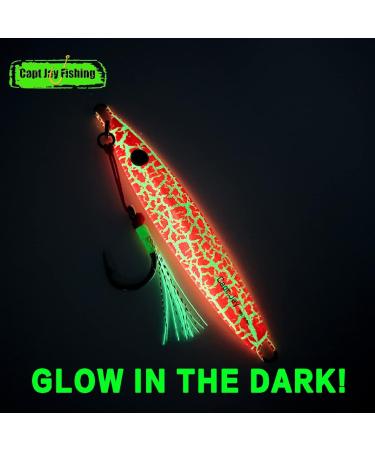 Capt Jay Fishing Saltwater Jigs - 80g New Leopard Pink - Speed, Slow, Pitching & Vertical Jigging Lures - Buy Online on SooperMarket.com