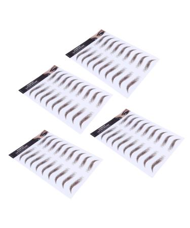 WOFASHPURET Eyebrow Sticker 4pcs Men Girl Eyebrow Tools Brow Grooming Off Peel Tattoos Water Transfers Supplies Shaping Women