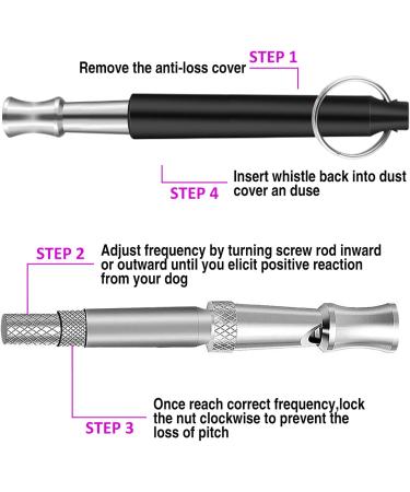 ICOUVA Dog Whistle 2 Pack Professional Ultrasonic Dog Training Whistle With Lanyard Neck Strap Training Assistant for Recall and Barking Control - Buy Online on SooperMarket.com