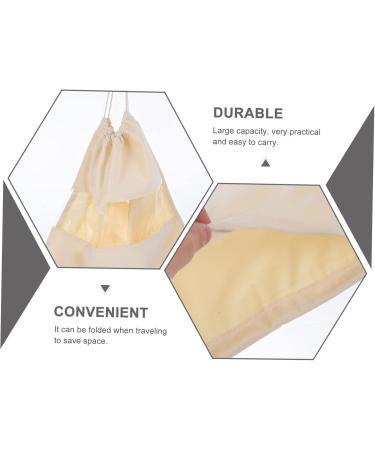 BELLIFFY Hair Dryer Storage Bag Drawstring Bags Multi-use Bag Travel Supplies Cosmetic Bags Storage Organizers Portable Bags Creative Storage Bag Hair Blower Bag Hair Dryer Organizers 32x28x0.6cm Beige - Buy Online on SooperMarket.com