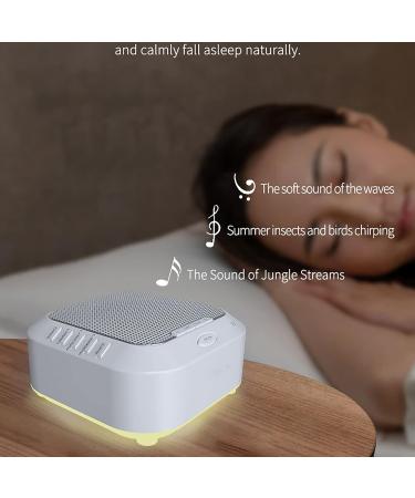 White Noise Machine with 28 Natural Soothing Sounds Rechargeable Portable Sound Machine withTimer Volume Control Sleep Therapy for Baby Kids Adults for Travel Office Home - Buy Online on SooperMarket.com