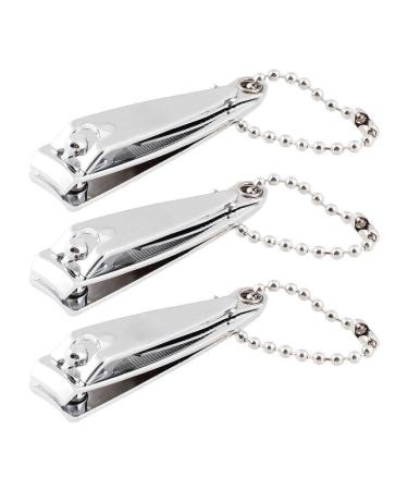 2-inch mini nail cutter file and key chain 3-piece nail cutter set