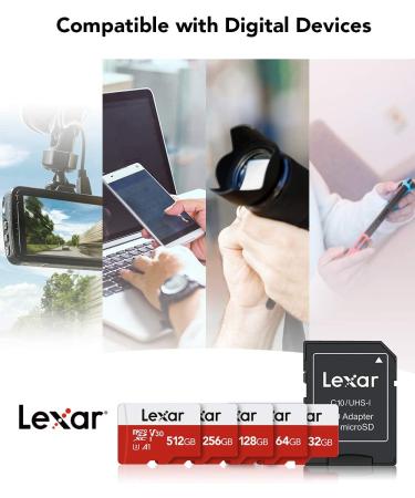 Lexar 128GB Micro SD Card - 100MB/s UHS-I Flash Memory Card with Adapter | A1, U3, Class10, V30 | High Speed TF Card - Buy Online on SooperMarket.com