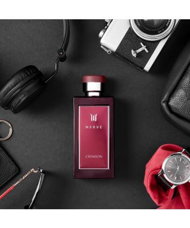 Merve Crimson Premium Long Lasting Fragrance Luxury Scent For Men | Sweet Spicy Citrus Amber - Buy Online on SooperMarket.com