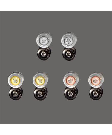 18K Gold Silicone Earring Backs for Heavy Earrings - Secure Locking, Hypoallergenic, Soft Clear Backs for Adults & Kids - Buy Online on SooperMarket.com