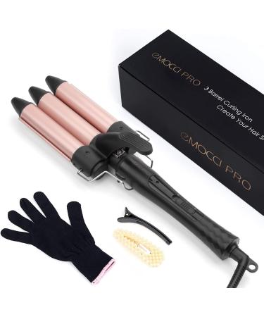3 Barrel Curling Iron - Professional Hair Waver for Women Ceramic 1 Inch 25mm Triple Barrel Hair Curler Wand Crimper Fast Heating Anti-scalding Hair Styler Set(Black) - Buy Online on SooperMarket.com