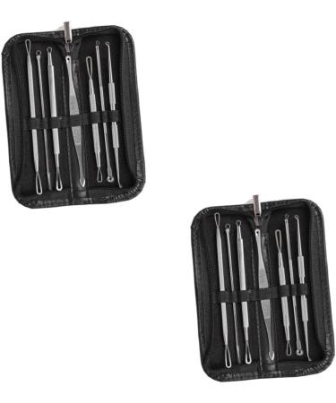 PLAFOPE 14 Pcs Blackhead Removal Extractor Tools Comedone Extractor Blackhead Extractor Silver - Buy Online on SooperMarket.com