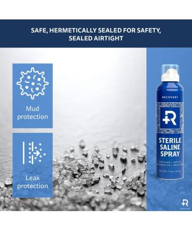 Recovery Piercing Aftercare Purified Saline Spray - All Natural Cleaner (6 oz Can) - Buy Online on SooperMarket.com