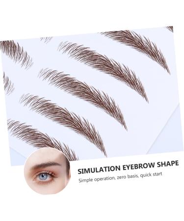 Gogogmee Hair-like Eyebrows 4pcs Eyebrow Stickers Tool Stickers Imitation Eyebrows Water Transfer Eyebrow Sticker Mold Cosmetic - Buy Online on SooperMarket.com