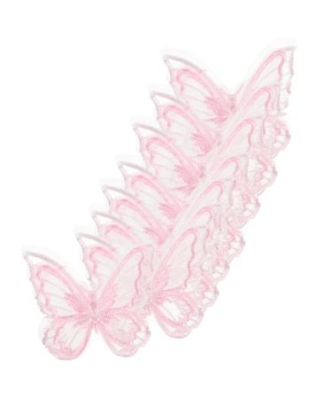 STOBOK 30pcs Mesh Butterfly Patch Clothes Caps Organza Butterflies Sewing Patches Clothing The Fabric