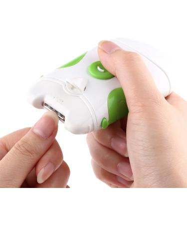 2 in 1 Electric Nail Cutter Portable Electric Nail Clippers Nail Trimmer Safe Manicure Pedicure Tool for Use on Kids - Buy Online on SooperMarket.com