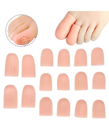 16 Pack Toe Protection Caps - Gel Caps for Missing Toenails Ideal for Walking & Running - Protect Your Toes Today! - Buy Online on SooperMarket.com