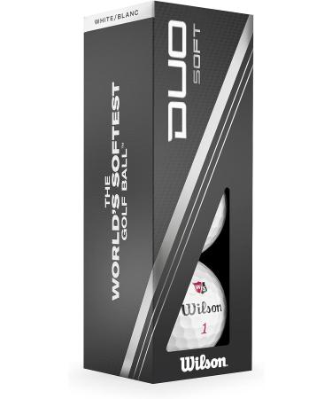 Wilson Staff Duo Soft Golf Balls - 12 Pack White | Premium Low Compression Golf Balls - Buy Online on SooperMarket.com