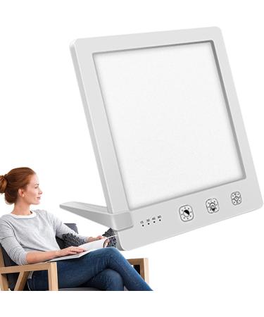 Sunlight Lamp 10000 Lux - 10000 Lux Bright Sunlight Lamps | Foldable Stand Touch Control Home Daylight Lamp with Temperature & Brightness Settings and Timer for Home White - Buy Online on SooperMarket.com