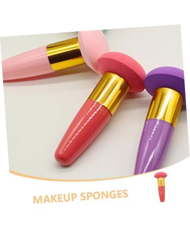 FOYTOKI Beauty Egg Brush Pen Make up Sponges Foundation Sponges with Handle Foundation Sponge Makeup Sponges for Concealer Blending Sponges for Makeup Sponges with Handle - Buy Online on SooperMarket.com