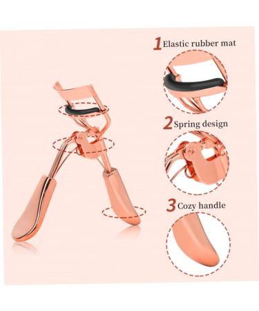 Eyelash Curler with Comb - Metal Lash Curler with Refill Pads | Precision Eye Makeup Tool for Women & Girls - Buy Online on SooperMarket.com