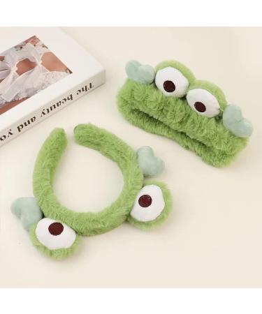 JLEivvi 2 Pieces Frog Makeup Headband Cute Frog Hair Hoop Frog Spa Headband Cartoon Frog Hair Bands Frog Hair Accessories For Face Washing Shower Sports Yoga Beauty Skincare - Buy Online on SooperMarket.com
