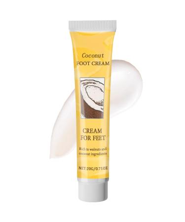 Coconut Cracked Heel Repair Cream Coconut Foot Cream For Cracked Heels & Dry Skin Foot Care Cream With Coconut Oil Callus Remover Nourishes Soften For Hand & Feet And Body
