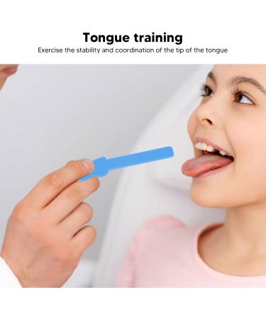 Portable Plastic Tongue Depressor Set - Mixed Colors - 2pcs Tongue Tip Trainer for Girls | Home Use - Buy Online on SooperMarket.com