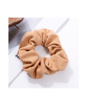 Soft Knitted Scrunchies Dark Colors - Cotton Hair Ties for Women - Buy Online on SooperMarket.com