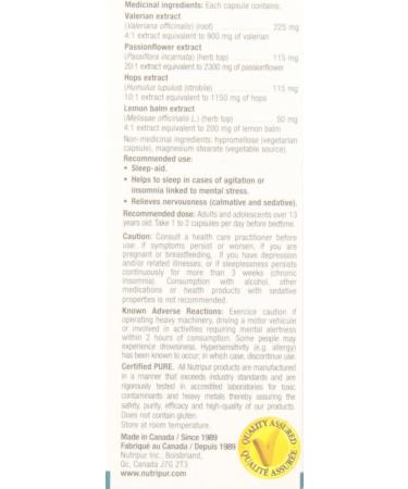 Nutripur Somerol - Sleep Aid 60 vegetarian capsules - Buy Online on SooperMarket.com