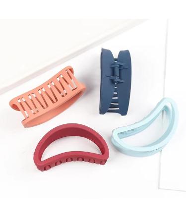 Big Hair Claw Clips - 4.5 Inch Non-Slip Matte Large Clips for Women - Strong Hold for Thick or Thin Hair - 5 Colors - Comfortable and Fashionable - Buy Online on SooperMarket.com