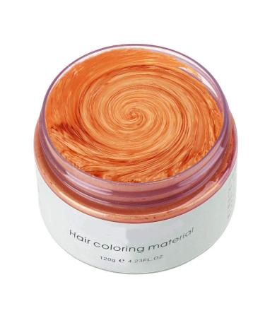 Temporary Hair Wax Color | Washable Orange Hair Styling Cream for Men & Women | Natural Ingredients 120g - Buy Online on SooperMarket.com