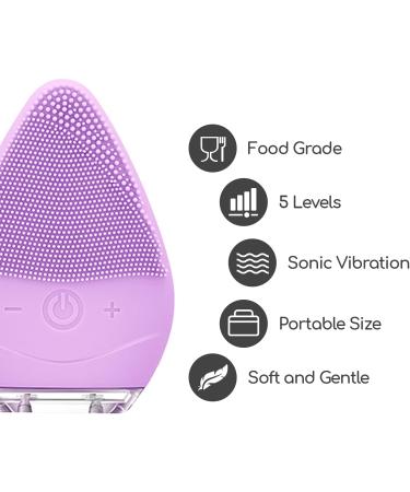 Edicare Facial Cleaning Brush - Waterproof Anti-Aging Electrical Massage Device for Deep Cleaning & Peeling (Violet) - 1 Pack - Buy Online on SooperMarket.com