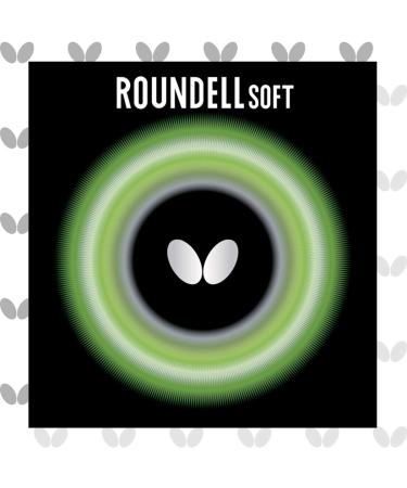 Butterfly Roundell Soft Table Tennis Rubber Sheet - 2.1 mm - Red or Black - 1 Inverted Table Tennis Rubber Sheet - Professional Table Tennis Rubber Sheets 2.1 Black