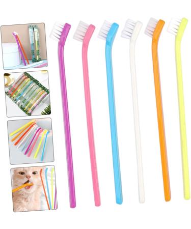 VILLCASE Puppy Toothbrush 6pcs Portable Pet Toothbrush Dog Toothbrushes Dog Toothbrush and Toothpaste Puppy Pet Brush Care - Buy Online on SooperMarket.com