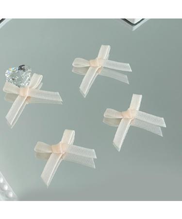 10Pcs Bow Art Decorations Colorful Ribbon Bowknot Accessories Bows For Acrylic Art 02a