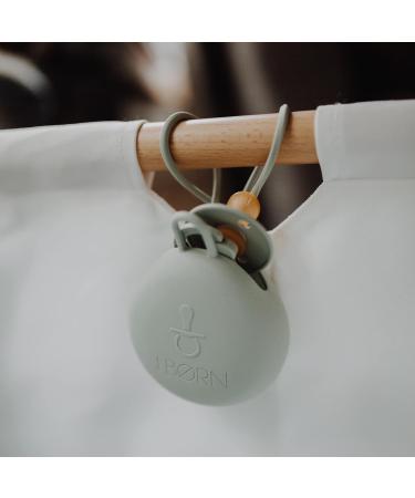 J.B rn Silicone Dummy Case | Dummy Holder Stores 3 Dummies | Easy to Clean Pacifier Holder | Easy to Attach Long Strap | Pacifier Case for Travels | Soother Holder for Newborn Stroller (Beige) - Buy Online on SooperMarket.com
