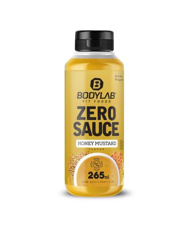BODYLAB24 Zero sauce honey-mustard 265ml low-calorie only 3-9 kcal each 15g portion fat and sugar-reduced perfect for refining dishes as a sauce or dressing ideal for every diet honey-mustard 265 ml (1 Pack)