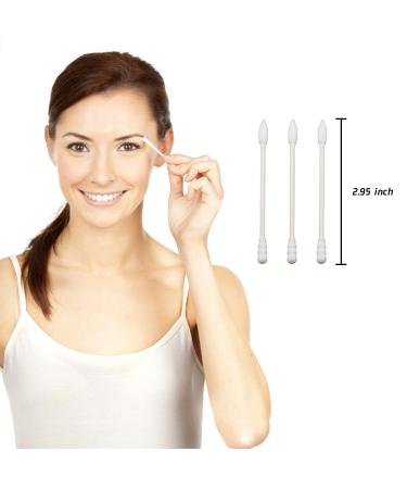 800 Cotton Swabs - Double Tip Pointed Shape with Paper Stick 4 Packs of 200 | Perfect for Makeup Cleaning & Crafts - Buy Online on SooperMarket.com