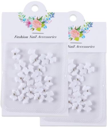 40x Bowknot Nail Nails Art 3D Nail DIY Nails Decorations Jewels Supplies For Acrylic Nails 40x 3d Nails Art Bowknot Nail Nails Decoration Jewels Supplies Black No. 2 - Buy Online on SooperMarket.com