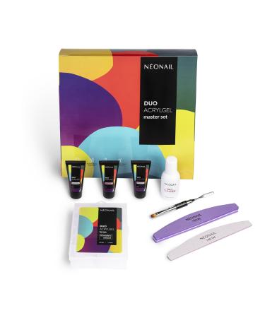 Neonail duo acrylic gel master set - liquid - manicure set - sets - nail set - polygel - extensions - polygel starter set - nails - clean gelnail - press on nails set - acrylic - acrylic - brush