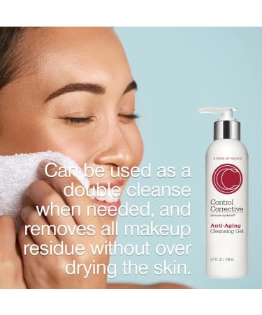 CONTROL CORRECTIVE Anti-Aging Cleansing Gel 6.7 Fl Oz | Peptide-Infused Gentle Cleanser with Calendula & Witch Hazel for Balanced Complexion - Buy Online on SooperMarket.com
