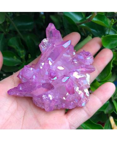Natural Crystal Rough 85g Bonito roxo chama Aura Cristal de quartzo Cluster Specimen - Buy Online on SooperMarket.com