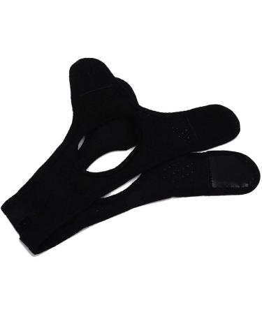 Adjustable Anti-Snore Chin Strap for Snoring Reduction (Black) - Easy to Wear Triangular Mesh Cloth Snoring Aid - Buy Online on SooperMarket.com