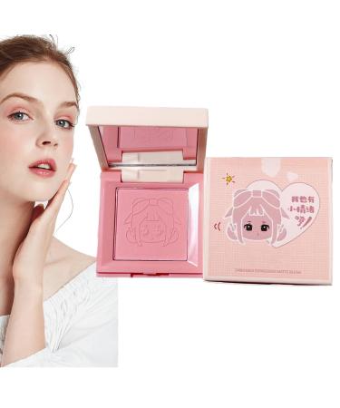 Makeup Blush - Cream Blush for Cheeks Matte 4-in-1 Palette | Cute Girl Emoticon Lightweight and Blendable Face Blushes Creamy & Blendable Color Radiant Glow Natural Skin Tones Troonz 3