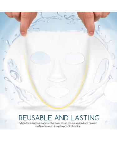 FRCOLOR Silicone Face Masks - Reusable Moisturizing Mask Sheet for Skincare | 3 Pcs Beauty Tool for Women & Girls - Buy Online on SooperMarket.com