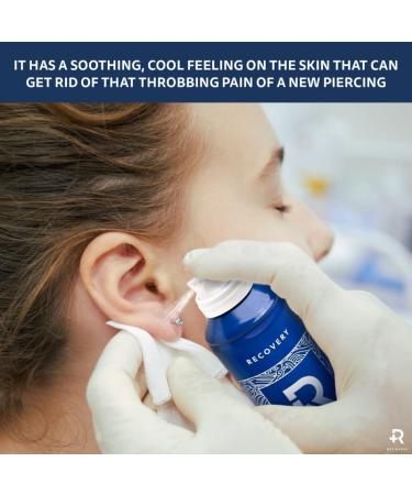 Recovery Piercing Aftercare Purified Saline Spray - All Natural Cleaner (6 oz Can) - Buy Online on SooperMarket.com